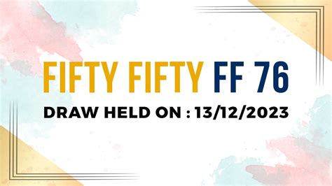 FIFTY FIFTY FF.
